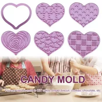 Удобная формочка для печенья, многоразовая, здоровая, изготовленная вручную. розовый