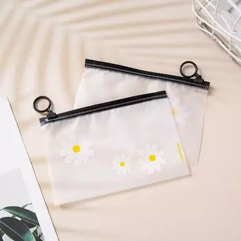 Удобная герметичная прозрачная многофункциональная сумка на молнии большой вместимости, пластиковая водонепроницаемая маленькая сумка для хранения ромашки, аксессуары для защиты от окисления 17x11cm