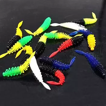 Удобная гибкая ловля рыбы, прочный мягкий ПВХ, ловля форели, искусственный червь, приманка для плавания, приманка