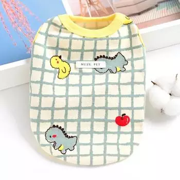Удобная хлопковая одежда для домашних кошек и собак, жилет для маленьких собак, щенков и тедди, тонкий, на весну и лето S