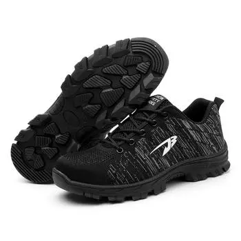 Удобная и дышащая защитная обувь для мужчин и женщин. Защитная обувь со стальным носком. Рабочие ботинки для улицы. 38 серый