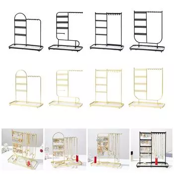 Удобная и стильная подставка для ожерелья. Уникальная стойка для хранения ювелирных изделий для колец, браслетов и часов. 3 чёрный