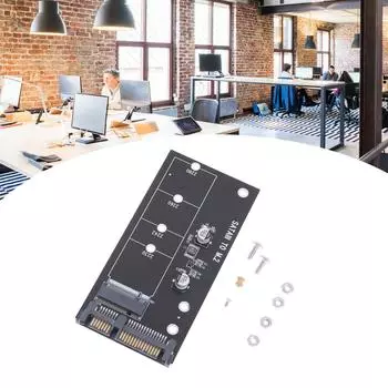 Удобная карта адаптера M.2 - SATA3 Высокоэффективная карта адаптера для преобразования твердотельного накопителя SATA M.2 обеспечивает более высокую производительность