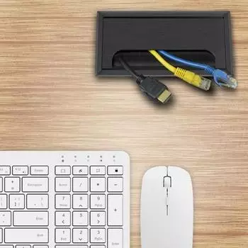 Удобная крышка отверстия для втулки, откидная крышка, дизайн, антиокислительная, широко используемая, полезная, держатель для кабеля для офиса 160mm