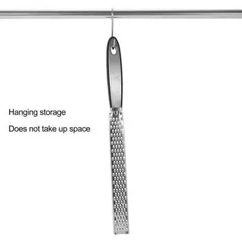 Терка для сыра из нержавеющей стали с высокой твердостью и антипригарным покрытием, с несколькими отверстиями, для снятия цедры с шоколада, устойчивая к коррозии, эргономичная ручка, для снятия цедры с овощей A