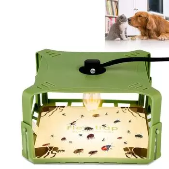 Удобная липкая двухцветная ловушка от блох, удобная для детей, для контроля домашних животных AU Plug зелёный