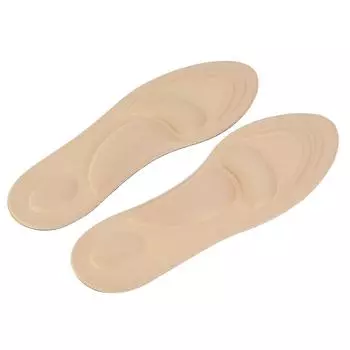 Удобная массажная бежевая губчатая стелька для обуви, вставка для кроссовок (бежевый)