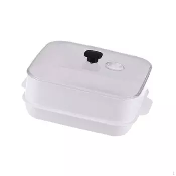 Удобная микроволновая пароварка для приготовления пищи дома Single Layer