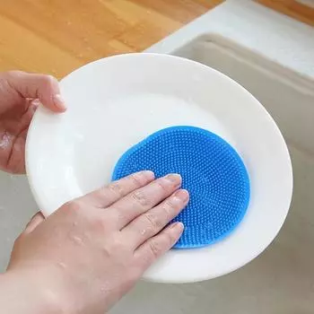 Удобная минималистичная щетка для мытья посуды с антипригарным покрытием, хороший отскок для ежедневного использования розовый