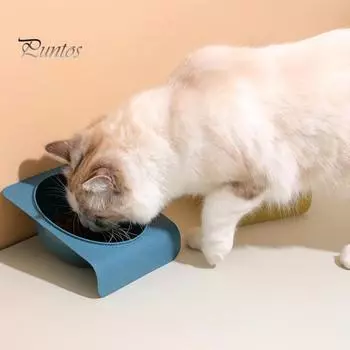 Удобная наклонная на 15 градусов устойчивая миска-кормушка для корма для домашних животных миска-кормушка для домашних животных зелёный