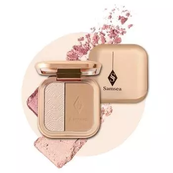 Удобная нелипкая многофункциональная универсальная натуральная красивая двухцветная контурирующая пудра для девочек