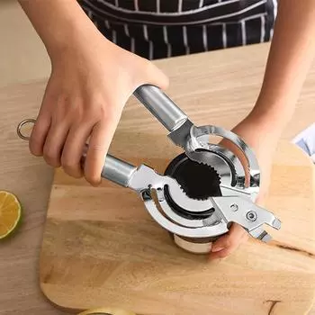 Удобная овальная ручка открывалки для бутылок и банок из нержавеющей стали для надежного захвата