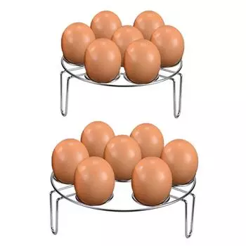 Удобная подставка для готовки, экономящая место, подставка для пароварки, стальной поддон для готовки на пару, практичный кухонный инструмент S