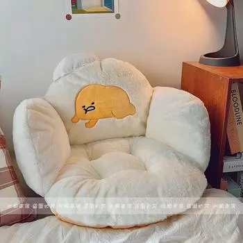 Удобная подушка для сиденья Gudetama, утолщенная мягкая подушка для сидения в стиле аниме, теплая подушка для сиденья на стул, домашний декор, подарки 60x50cm