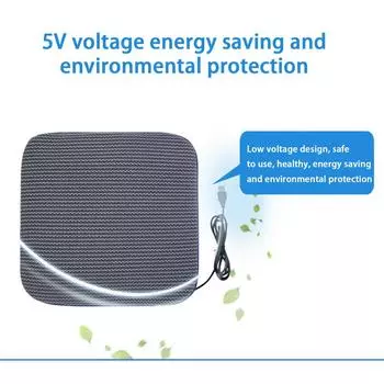 Удобная подушка Ice Silk Cool Cushion USB Electric Summer Car Seat Подушка для автомобильного сиденья дышащий охлаждающий коврик Подушка для автомобиля Аксессуары Sandwich ice silk fa&Four Seasons серый