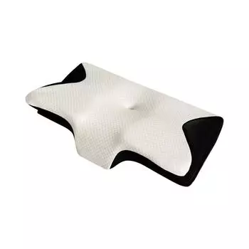 Удобная подушка с эффектом памяти, эргономично разработанная подушка для поддержки шеи, улучшающая сон, идеально подходит для женщин, спящих на боку, на спине и на животе One Size чёрный