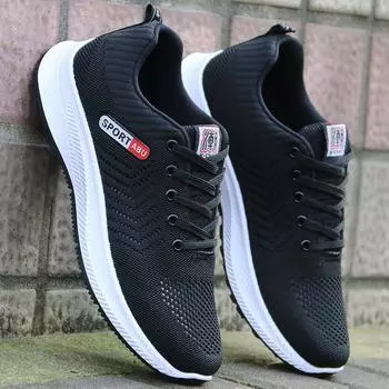 Удобная повседневная обувь, мужская обувь для бега, спортивная обувь, кроссовки, дышащая сетчатая обувь 39
