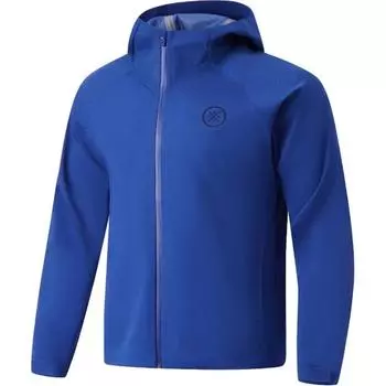Удобная повседневная ветровка в стиле минимализма с капюшоном серии Li Ning Wade, унисекс, верхняя одежда, цвет Dreamy-Blue AFDU011-3 3XL