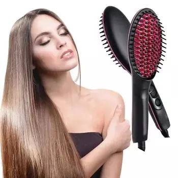 Удобная профессиональная электрическая керамическая регулировка температуры, дисплей с горячими расческами, выпрямитель для укладки волос, массажная щетка