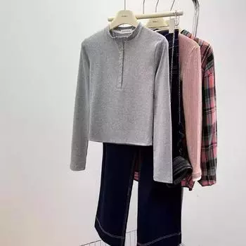 Удобная рубашка с длинными рукавами для женщин, ранняя осень, тонкая, модная, однотонная, облегающая, элегантная рубашка с круглым вырезом S