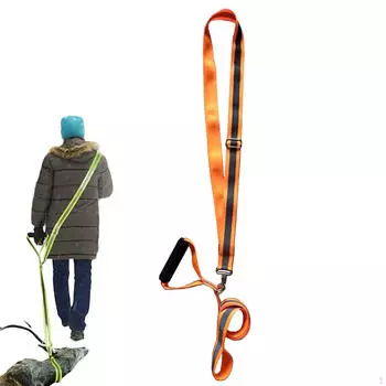 Удобная ручка для тяги и упряжи оленя, простой в использовании съемник ремня оранжевый