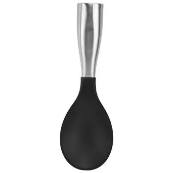 Удобная ручка из нержавеющей стали Ложка для риса Домашняя практичная антипригарная Ложка для риса L