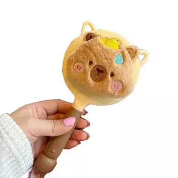 Удобная ручка Мультяшное зеркало для макияжа Нескользящая ручка Портативное ручное зеркало Зеркало для туалетного столика На открытом воздухе Style 2