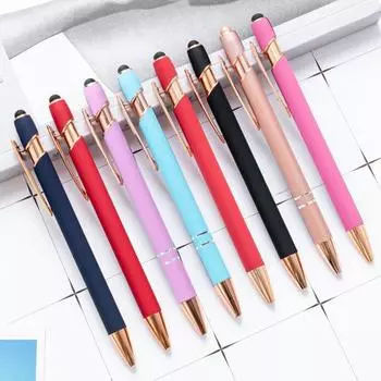 Удобная шариковая ручка для пресса, съемные многофункциональные портативные студенческие ручки для подписи, канцелярские принадлежности темно-синий