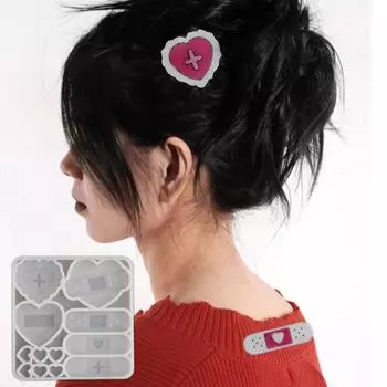 Удобная силиконовая форма для заколки Y, клейкие бинты, формы для заколок для волос, практичная форма для заколок для волос, форма для изготовления ювелирных изделий