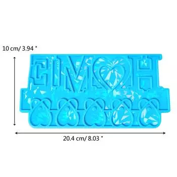 Удобная стойка для хранения ключей, голографическая форма с буквами «Любовь», силиконовая форма, стильный держатель для ключей, украшение для дома