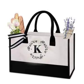 Удобная сумка для покупок с буквенным принтом, износостойкое хранилище C