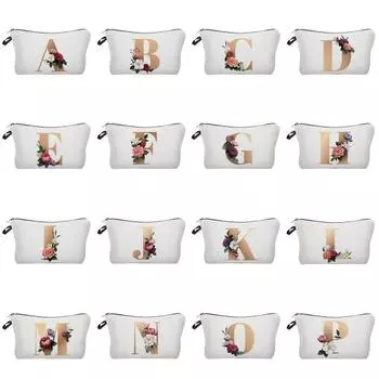 Удобная сумка-карандаш на молнии с буквенным цветочным узором, износостойкая легкая многофункциональная сумка A