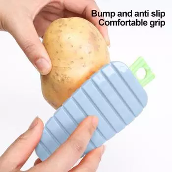 Удобная трудосберегающая нескользящая щетка для фруктов и овощей, пищевой кухонный гаджет зелёный