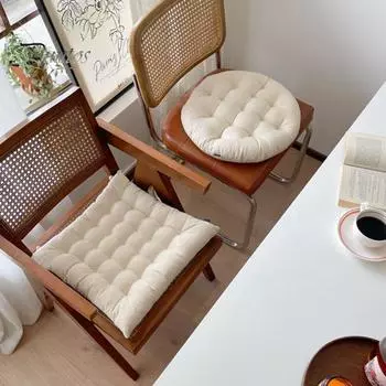 Удобная, удобная, утолщенная подушка для сиденья, круглая/квадратная, для гостиной, автомобильное сиденье, мягкая подушка, товары для дома Round