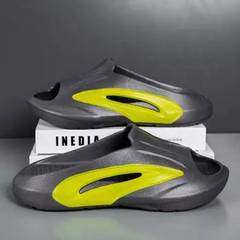 Удобная уличная пляжная обувь, противоскользящие быстросохнущие легкие мужские тапочки, летние классические мужские сандалии, мягкие мужские 2024 46 40