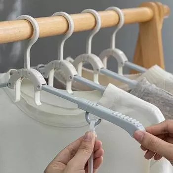 Удобная вешалка для одежды с двойным крючком, немаркирующая вешалка для сухой одежды, не оставляющая следов, дорожные принадлежности, крючок для одежды розовый
