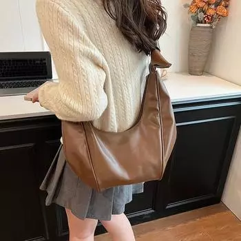 Удобная женская сумка через подмышку для поездок на работу, роскошный стиль, большая вместительная сумка через плечо, новая осенняя сумка