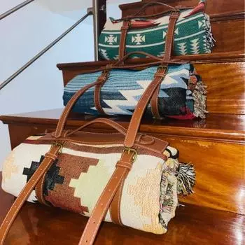 Удобно держать, долговечный, удобный, многофункциональный, эластичный, экологически чистый, для переноски коврика, одеяла, пояса коричневый