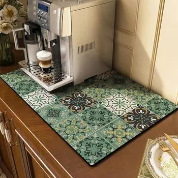 Удобное быстрое поглощение воды Легко очищаемая подставка для столовых приборов Смеситель для очага Коврик для слива воды Аксессуар для бара C