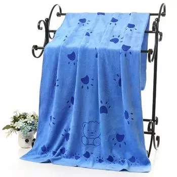 Удобное мягкое впитывающее банное полотенце с милым мультяшным рисунком банное полотенце 70x140cm