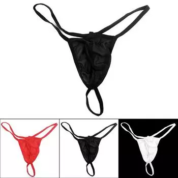 Удобное мужское нижнее белье G-string Прозрачные трусы-слипы Стринги Бикини