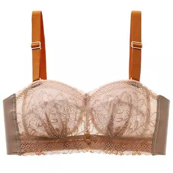 Удобное нижнее белье большого размера, кружево, ультратонкая чашка без стального кольца, мягкий бюстгальтер 44D белый