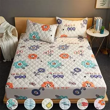 Удобное постельное белье, водонепроницаемое крепление на 360°, универсальная защита для кровати Simmons, защитный чехол для матраса, наматрасник 2pcs Pillowcase