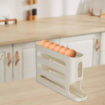 Удобное решение для хранения яиц на кухне и в кладовой Yellow 1pcs