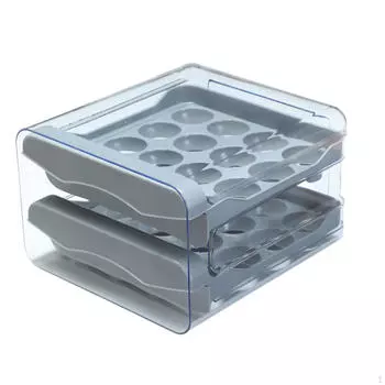 Удобное решение для хранения яиц в холодильнике серый