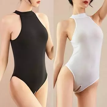 Удобное женское сексуальное нижнее белье пижамы с высоким вырезом