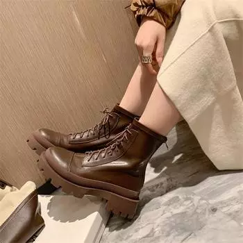 Удобные ботильоны в стиле панк на толстом среднем каблуке в британском стиле, повседневная ковбойская обувь в стиле вестерн, женская обувь Botas Mujer размера плюс 4