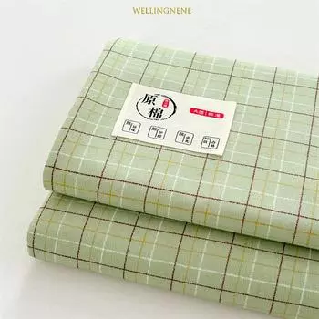 Удобные и приятные для кожи плоские простыни с принтом в клетку Покрывало из хлопка и льна Наматрасник 120x230cm