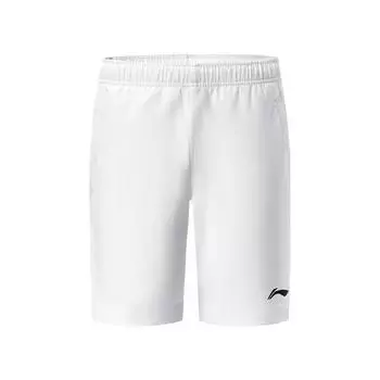 Удобные легкие быстросохнущие шорты Li Ning Feather Series, унисекс, белые, AAPU339-1 S
