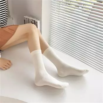 Удобные летние женские дышащие тонкие носки Jk в корейском стиле, носки до щиколотки, хлопковые чулочно-носочные изделия, эластичные белый
